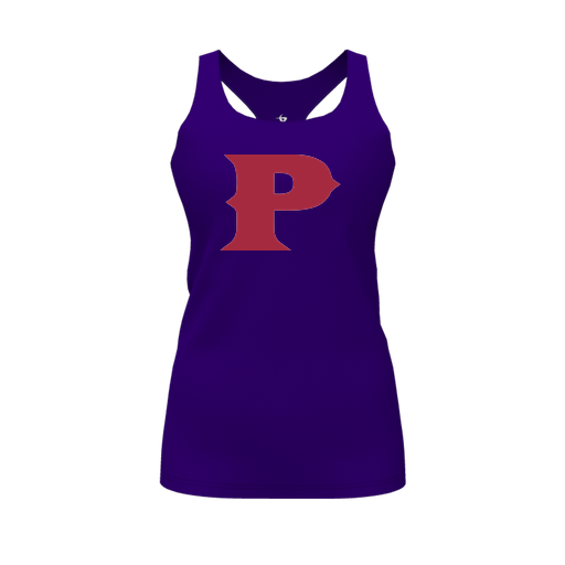 [CUS-DFW-RCBK-PER-PUR-FYS-LOGO1] Racerback Tank Top (Female Youth S, Purple, Logo 1)