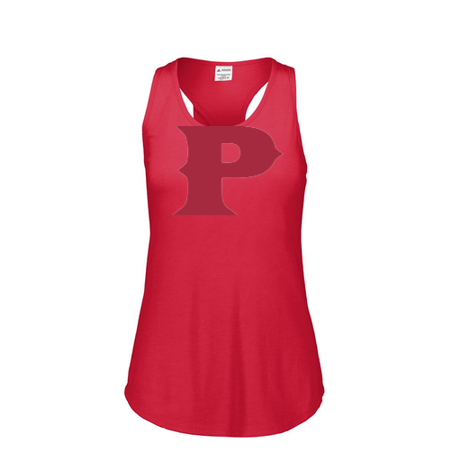 [3078.V96.S-LOGO1] Ladies Tri Blend Tank Top (Female Adult S, Red, Logo 1)