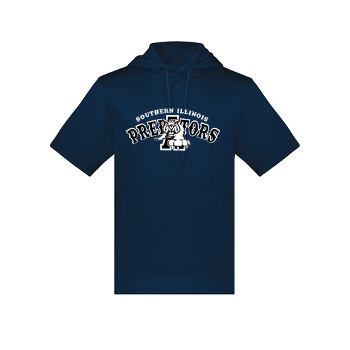 [6871.065.S-LOGO2] Men's Dri Fit Short Sleeve Hoodie (Adult S, Navy, Logo 2)