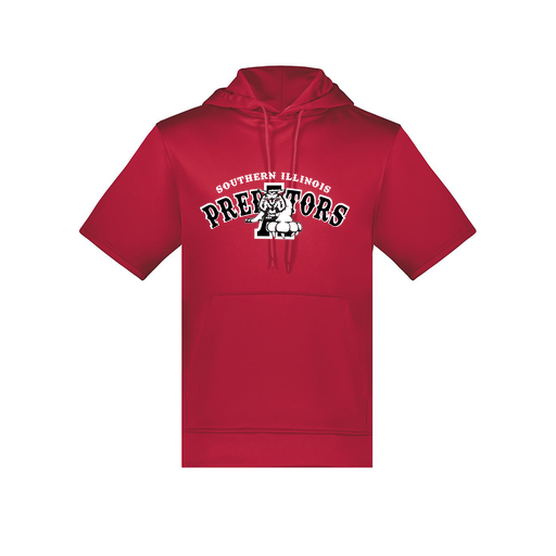 [6871.083.S-LOGO2] Men's Dri Fit Short Sleeve Hoodie (Adult S, Red, Logo 2)