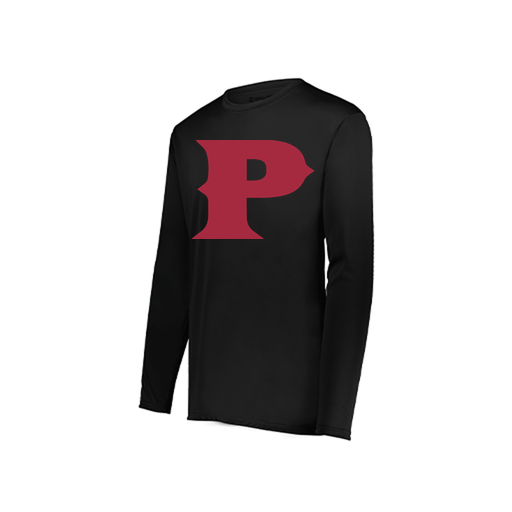 [222822.080.XS-LOGO1] Men's LS Smooth Sport Shirt (Adult XS, Black, Logo 1)