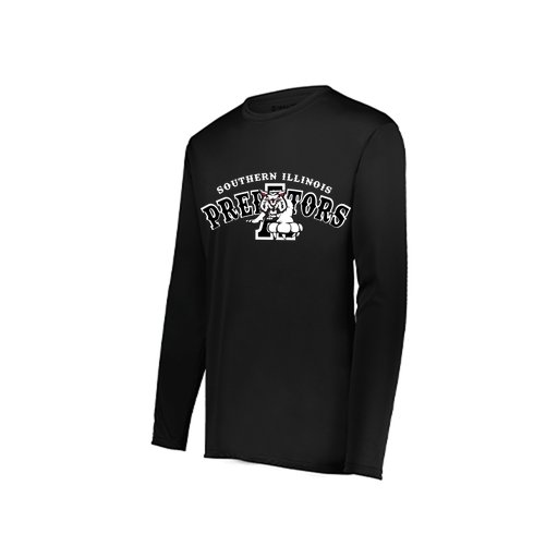 [222822.080.XS-LOGO2] Men's LS Smooth Sport Shirt (Adult XS, Black, Logo 2)