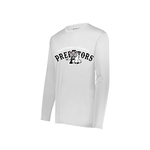 [222822.005.XS-LOGO2] Men's LS Smooth Sport Shirt (Adult XS, White, Logo 2)