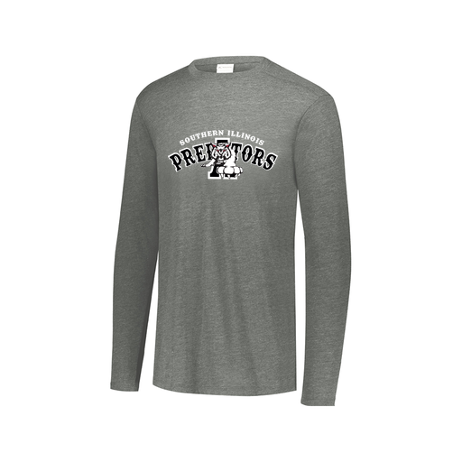 [FTLCUBGY-AXS-LOGO2] Decker Men's Tri-Blend T-Shirt - Long Sleeve (Adult XS, Gray, Logo 2)