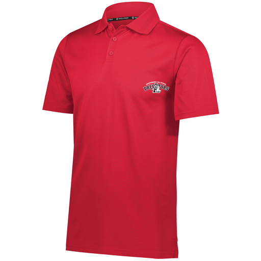 [222568.083.S-LOGO2] Men's Prism Polo (Adult S, Red, Logo 2)