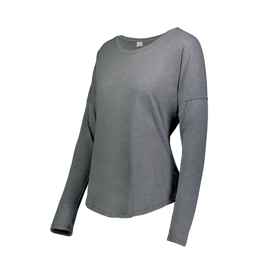 [FTLCUBGY-FAXS-LOGO3] Ladies LS Ultra-blend T-Shirt (Female Adult XS, Gray, Logo 3)